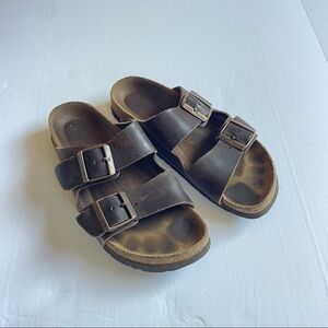 Brown Leather Birkenstocks